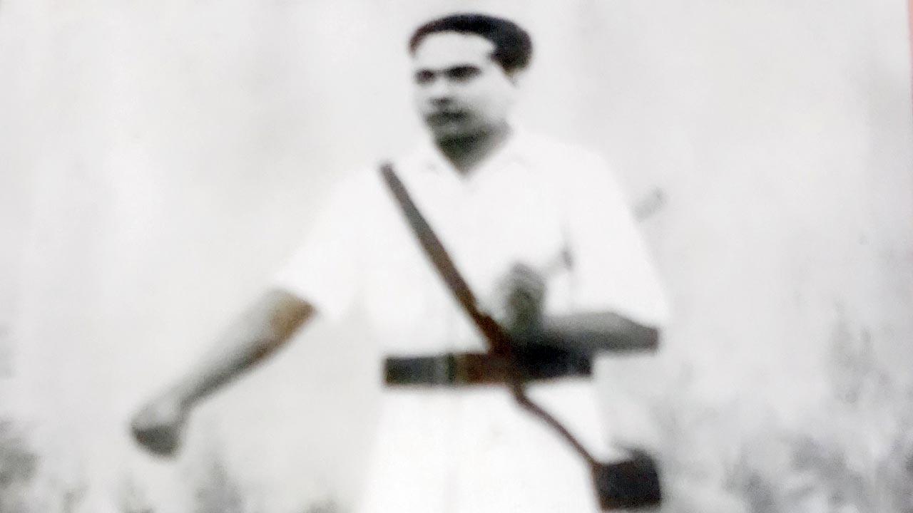‘Captain Bhau’ Ramchandra Sripati Lad from Sangli seen in a photo taken in 1942-43; Sainath
