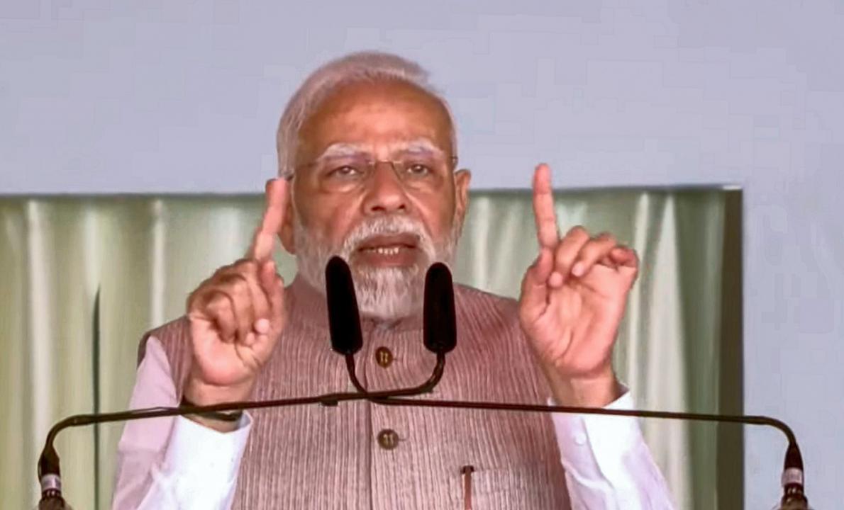 PM Modi targets Congress, says earlier govts neglected all-round development of tribals