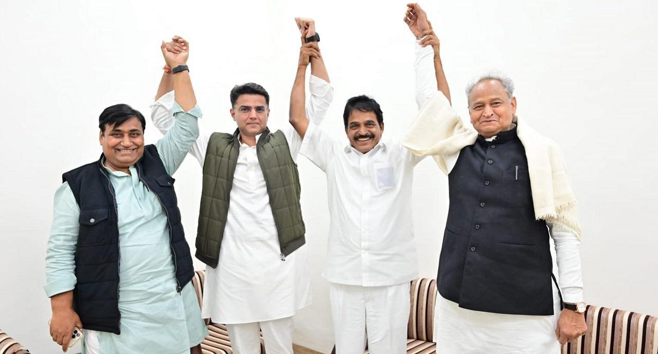 Show of unity by Ashok Gehlot, Sachin Pilot just 'political break' for time being: BJP