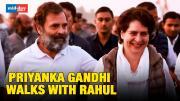 Congress Leader Priyanka Gandhi Walks With Rahul Gandhi In Bharat Jodo Yatra