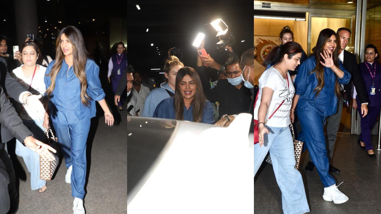 In Pics: Priyanka Chopra Jonas is all smiles as she arrives in India after 3 yrs