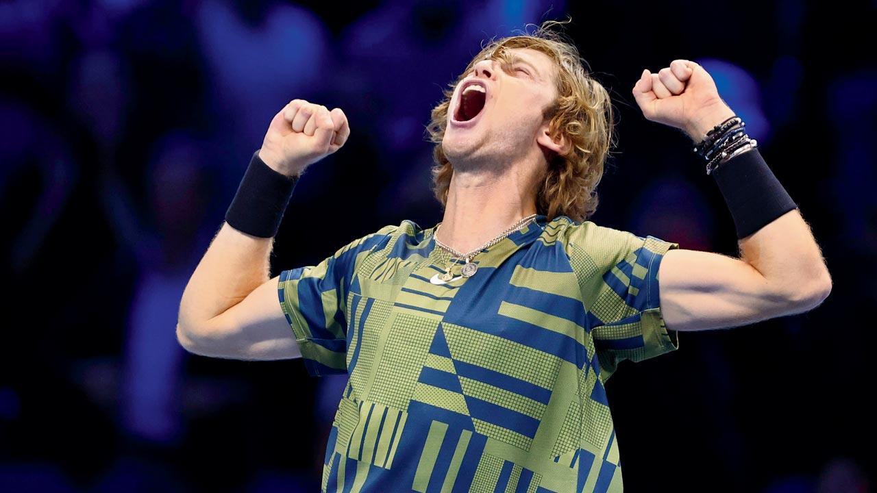 Rublev overcomes Tsitsipas to reach ATP Finals semis in Turin