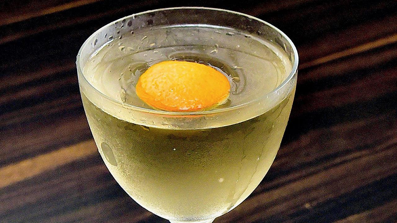 The Seefah Martini has citrusy flavours of Yuzu and is a sessional cocktail