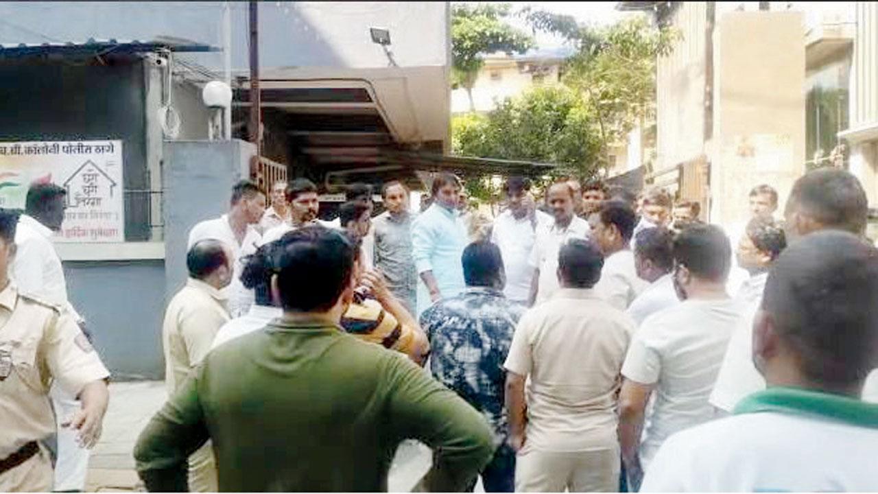 Those of the Shinde group at the MHB police station