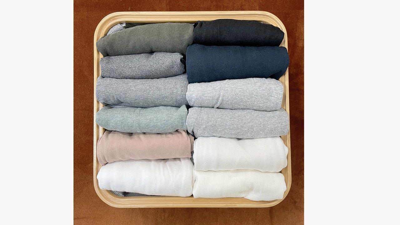 The KonMari folding method