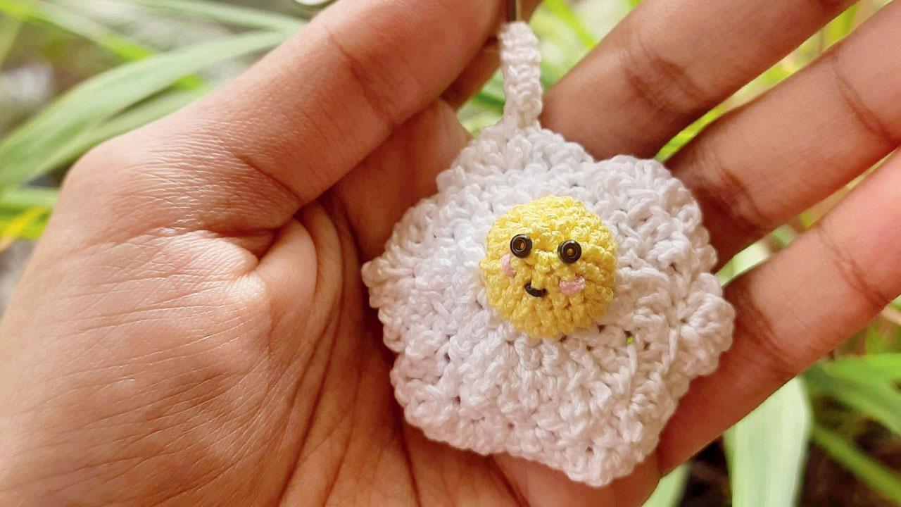 Crocheted egg