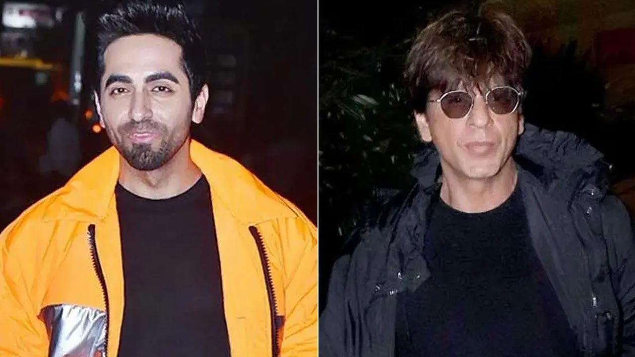 Ayushmaan Khurrana greets fans outside Shah Rukh Khan's Mannat