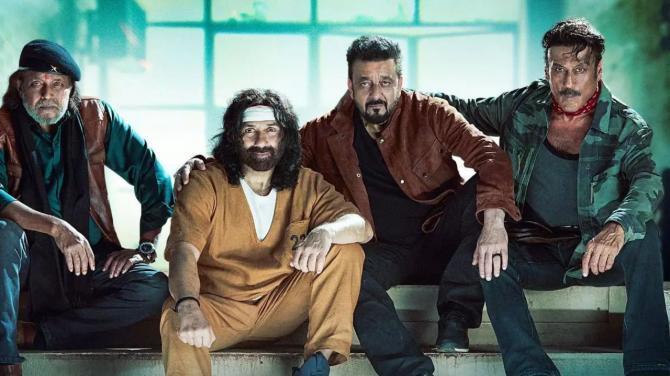 Baap of All Films: First look of Sanjay, Jackie, Mithun, Sunny starrer unveiled. Full Story Read Here