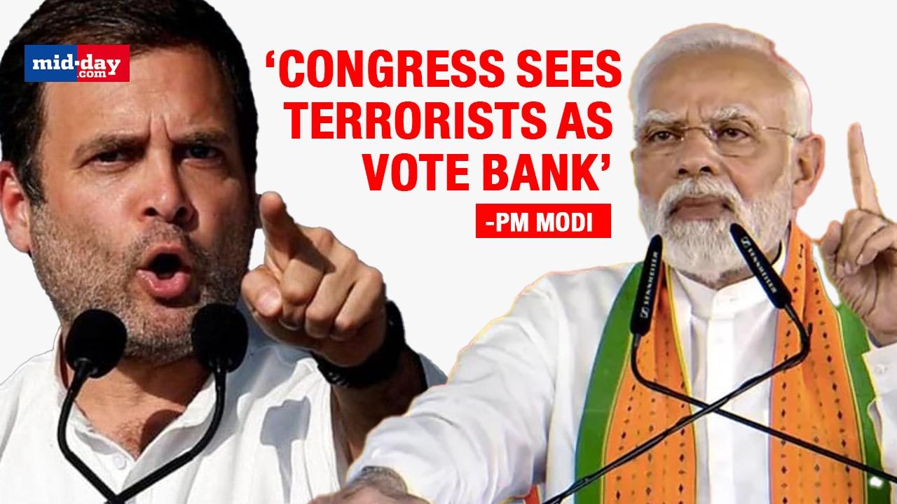 ‘Congress Looks At Terrorism From The Point Of View Of Vote Bank’: Narendra Modi