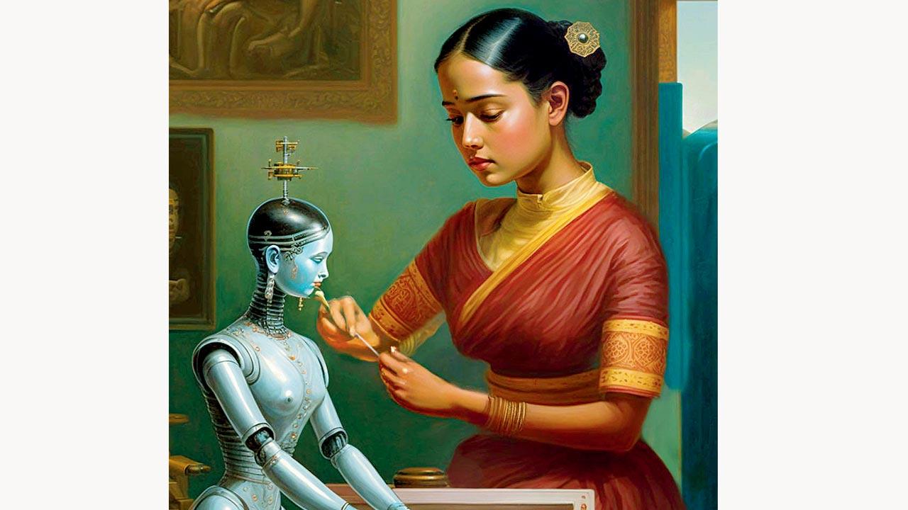 An artwork from Anand Gandhi’s series. Pic courtesy/Instagram