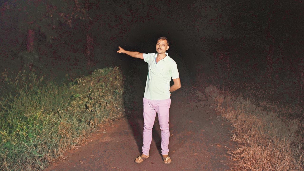 Laxman Shivaji Chole, forest guard from Gondia Forest Division, is part of the team that patrols the villages in the night