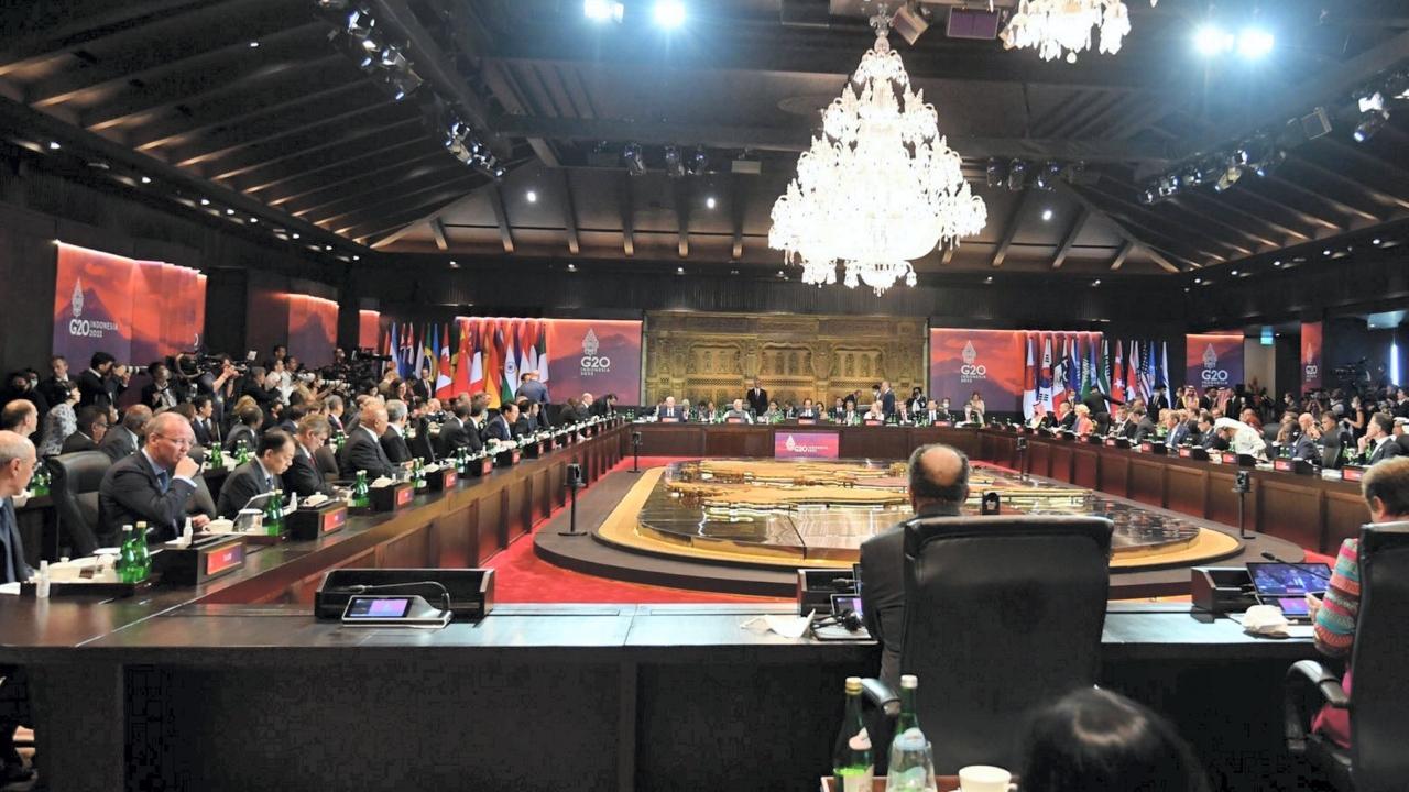 Indonesia President Joko Widodo speaks during the G20 leaders summit in Nusa Dua, Bali, Indonesia. Pic/PTI