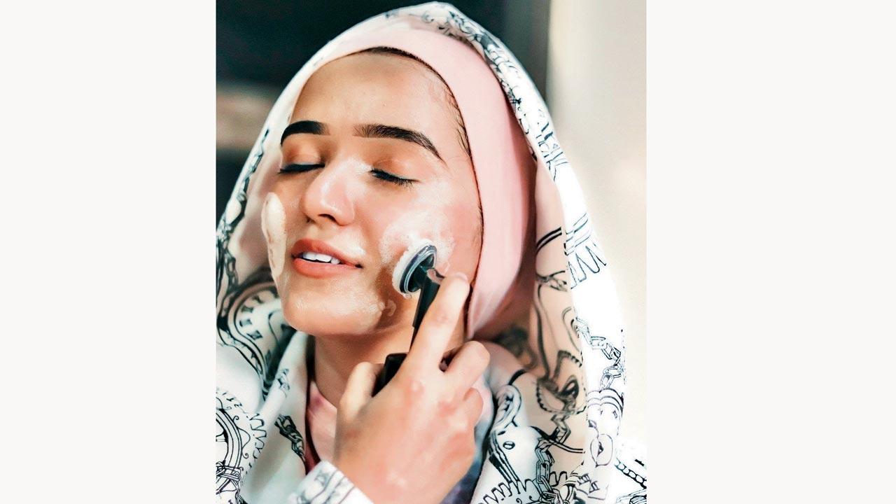  Influencer Anah Ashraf Shaikh, 23, started using halal range of cosmetics three years ago. She continues to use them as they are light on the skin and not made with ingredients forbidden in Islam, like pig extracts or alcohol 