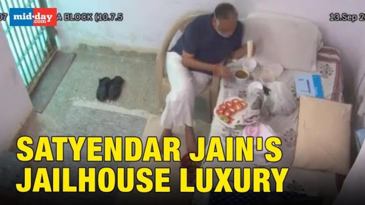 Satyendar Jain Now Seen Getting 'Lavish Meal' In Jail