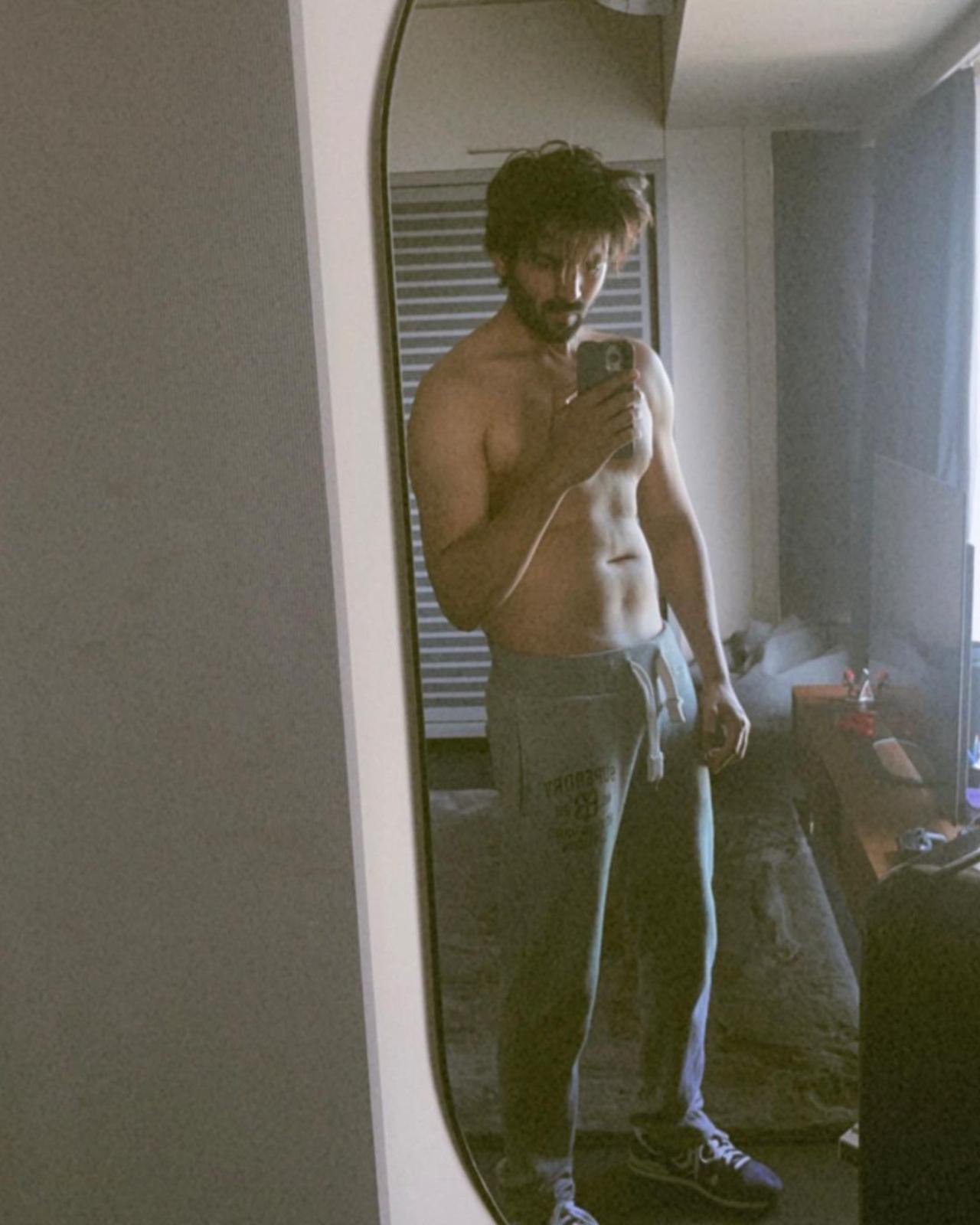 Kartik Aaryan is also a fitness enthusiast and it shows. He had once revealed that he does 200 pushups and 500 skips every day apart from mountain climbing, leg crunches, leg raises, and cycling