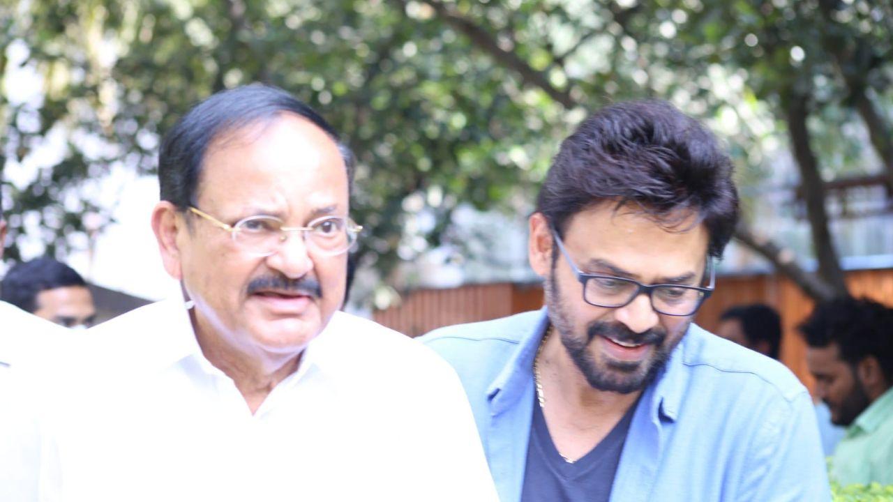 Venkaiah Naidu (former Vice President of India) and actor Venkatesh too had come to pay their tributes to the departed soul. 