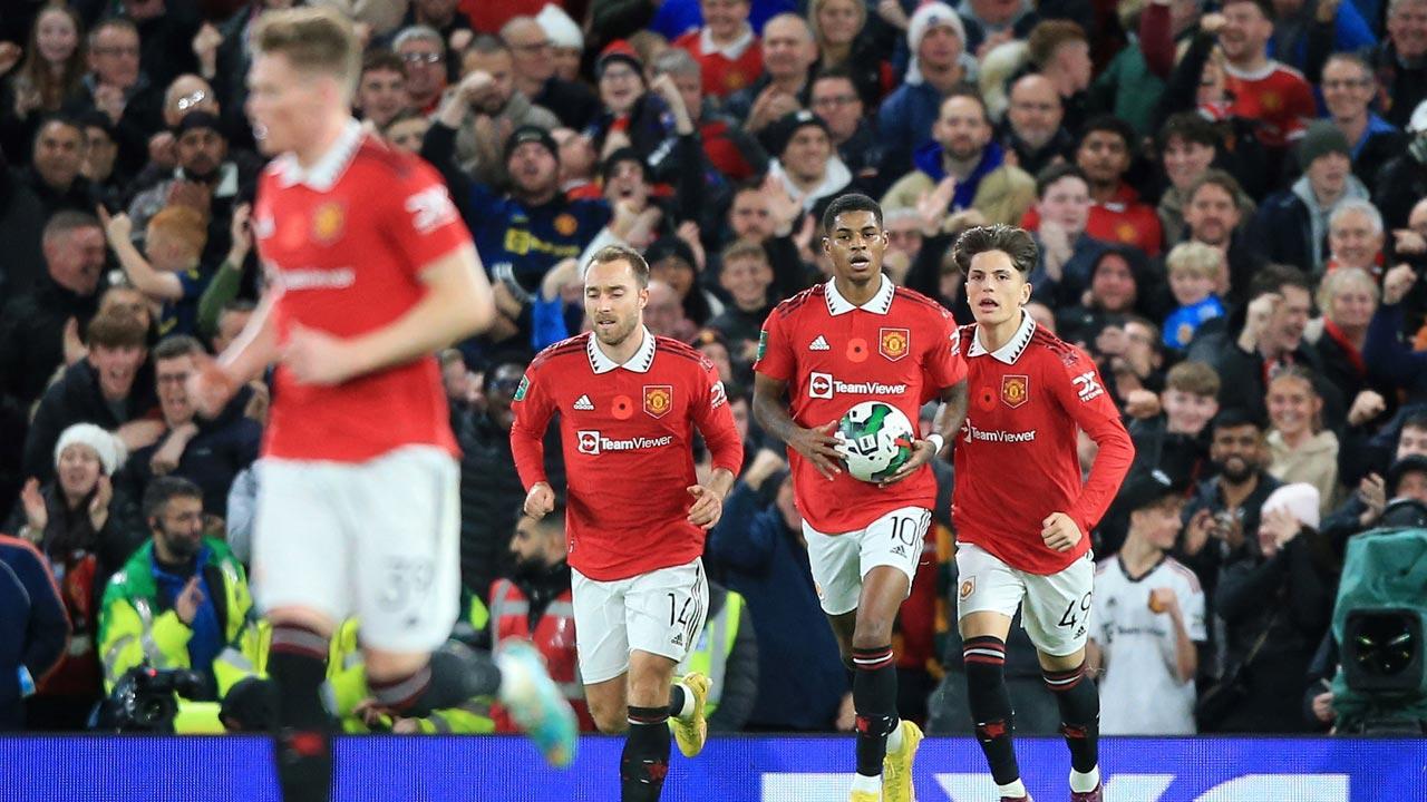 Manchester United survive Villa scare to reach last 16