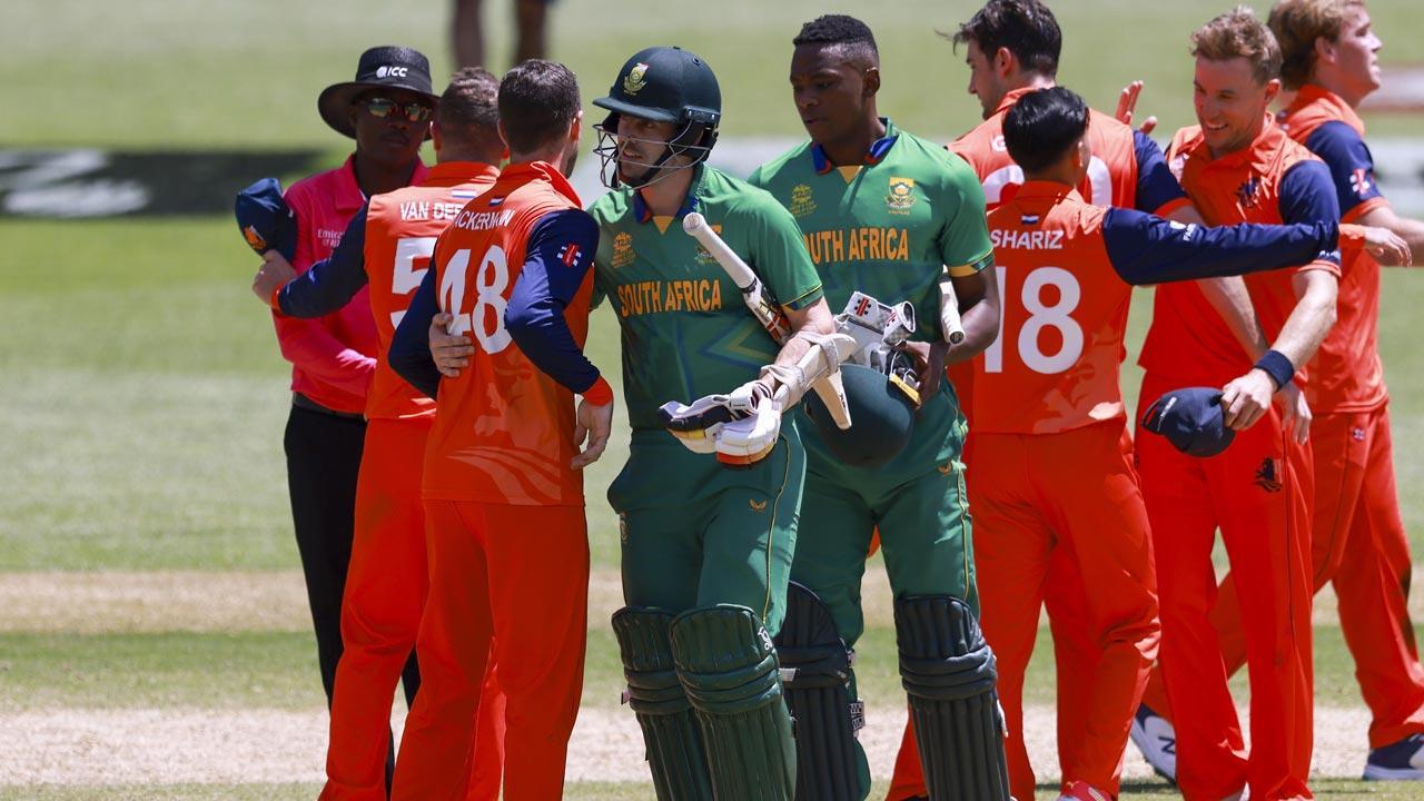 T20 World Cup: Netherlands stun South Africa by 13 runs; India secure semifinal berth