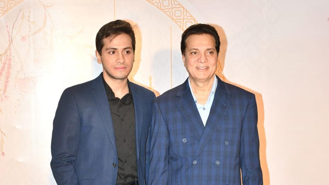 Music director Jatin Pandit arrived with son Rahul. The father-son duo were colour co-ordinated in blue.