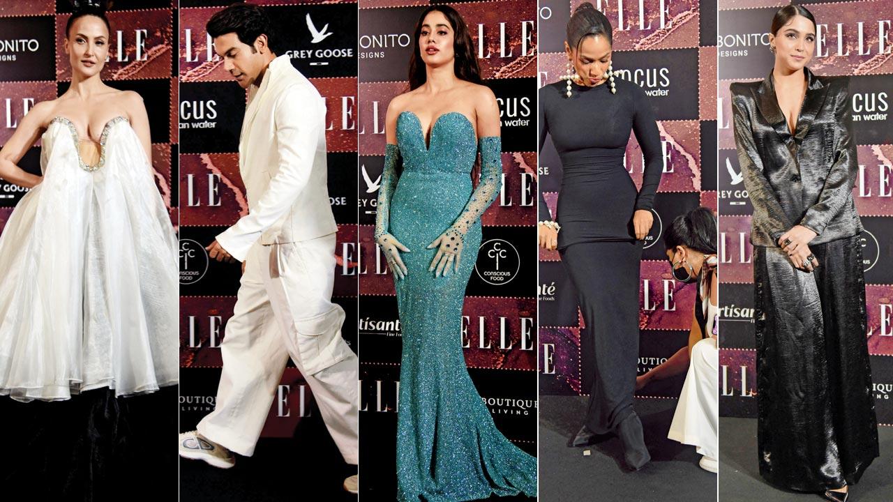 Why oh Why?: Elli AvrRam; unaffected by stardom: Rajkummar Rao; Mermaid and me?: Janhvi Kapoor; Give me a hand: Masaba Gupta and Simply black: Sharvari Wagh