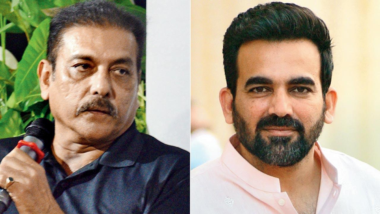 Ravi Shastri and Zaheer Khan