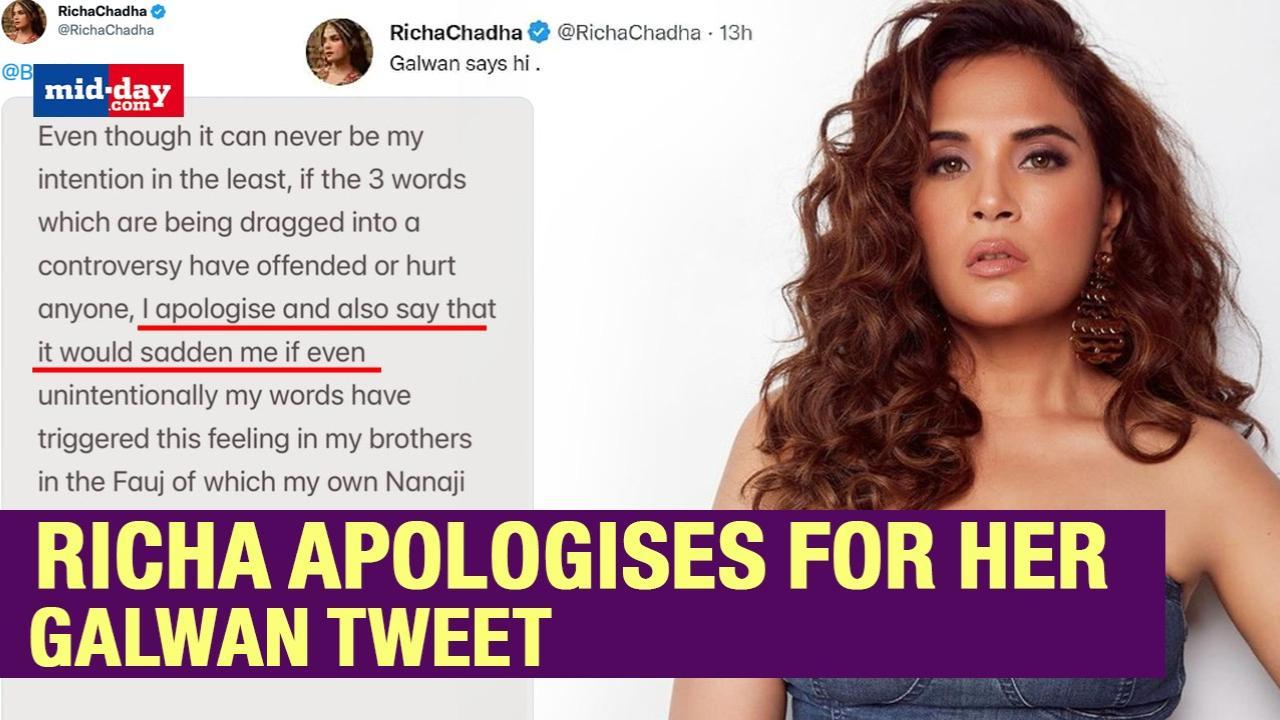 'Unintentional': Richa Chadha Apologises For Her 'Galwan Says Hi' Tweet