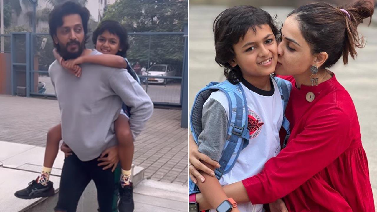 Riteish Deshmukh, Genelia D'souza wish their son Riaan on his birthday with old pictures and videos
