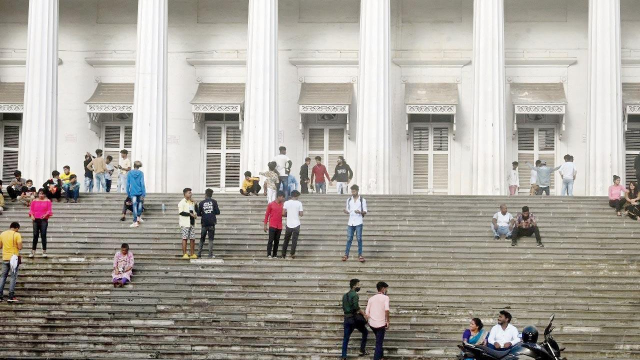 The Society building steps are among its most distinguishable features