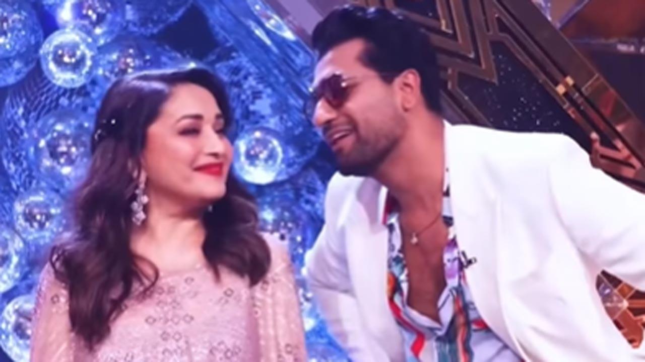 When Madhuri Dixit, Vicky Kaushal danced together on Kishore Da's song 'Mere Samne Wali Khidki'