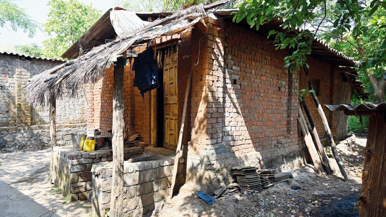 Bhagirathi Mukne’s house in Dugad village