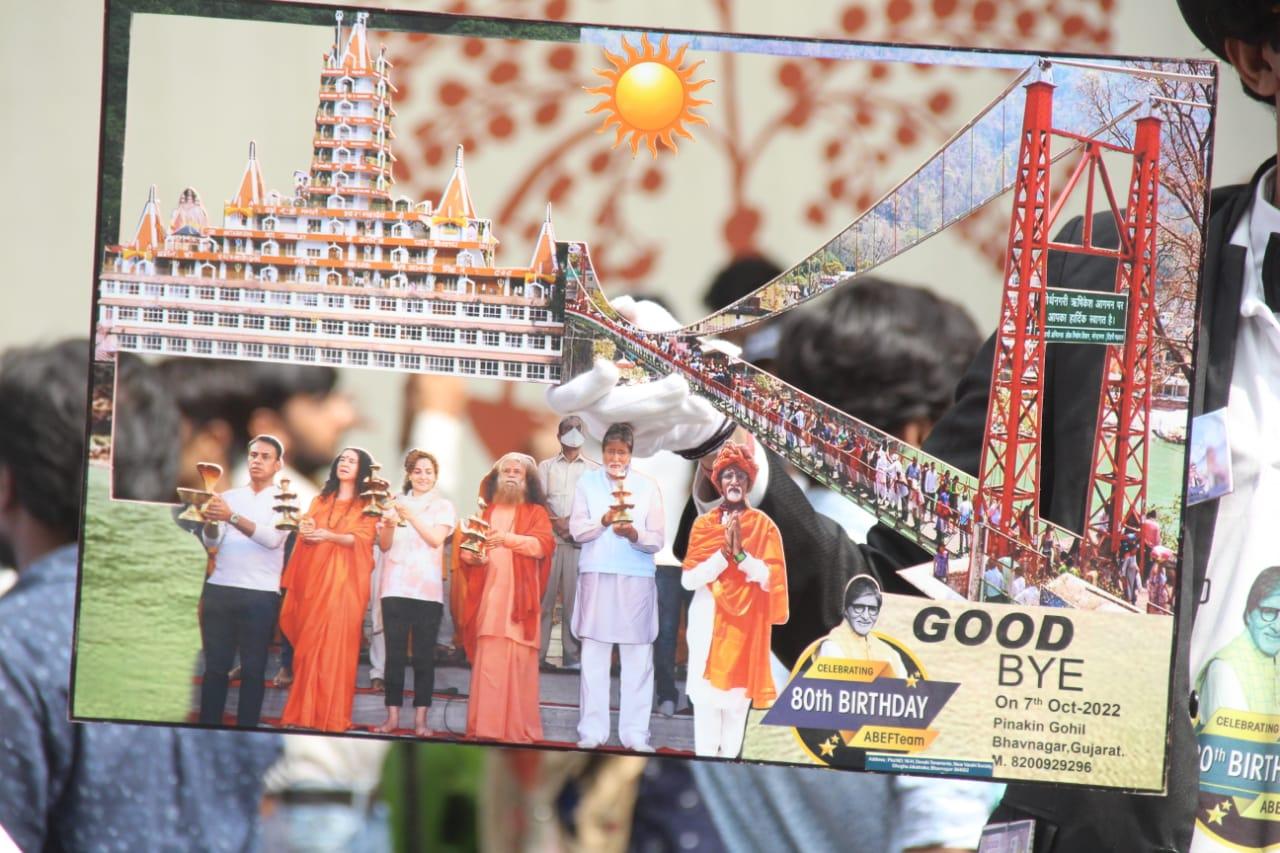 In this miniature artwork, a scene from Bachchan's recently released film, 'Goodbye' was recreated