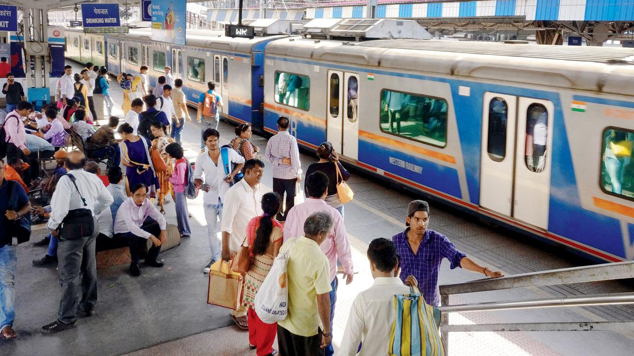 Western Railway has 79 AC local train services. Pic/Nimesh Dave