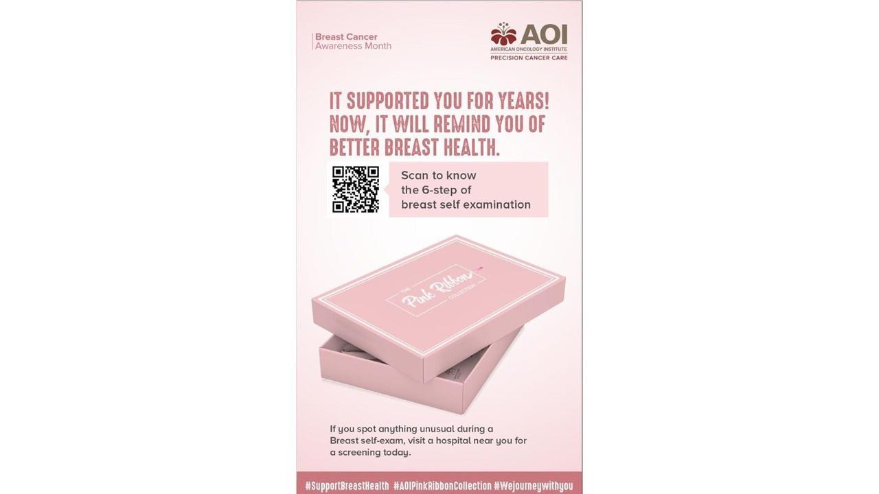 American Oncology Institute (AOI) starts a dialogue on Self-Breast Examination through ThePinkRibbonCollection, Launches the Breast Cancer Push Away Bra - A Campaign to Raise Awareness on Self-Breast Examination