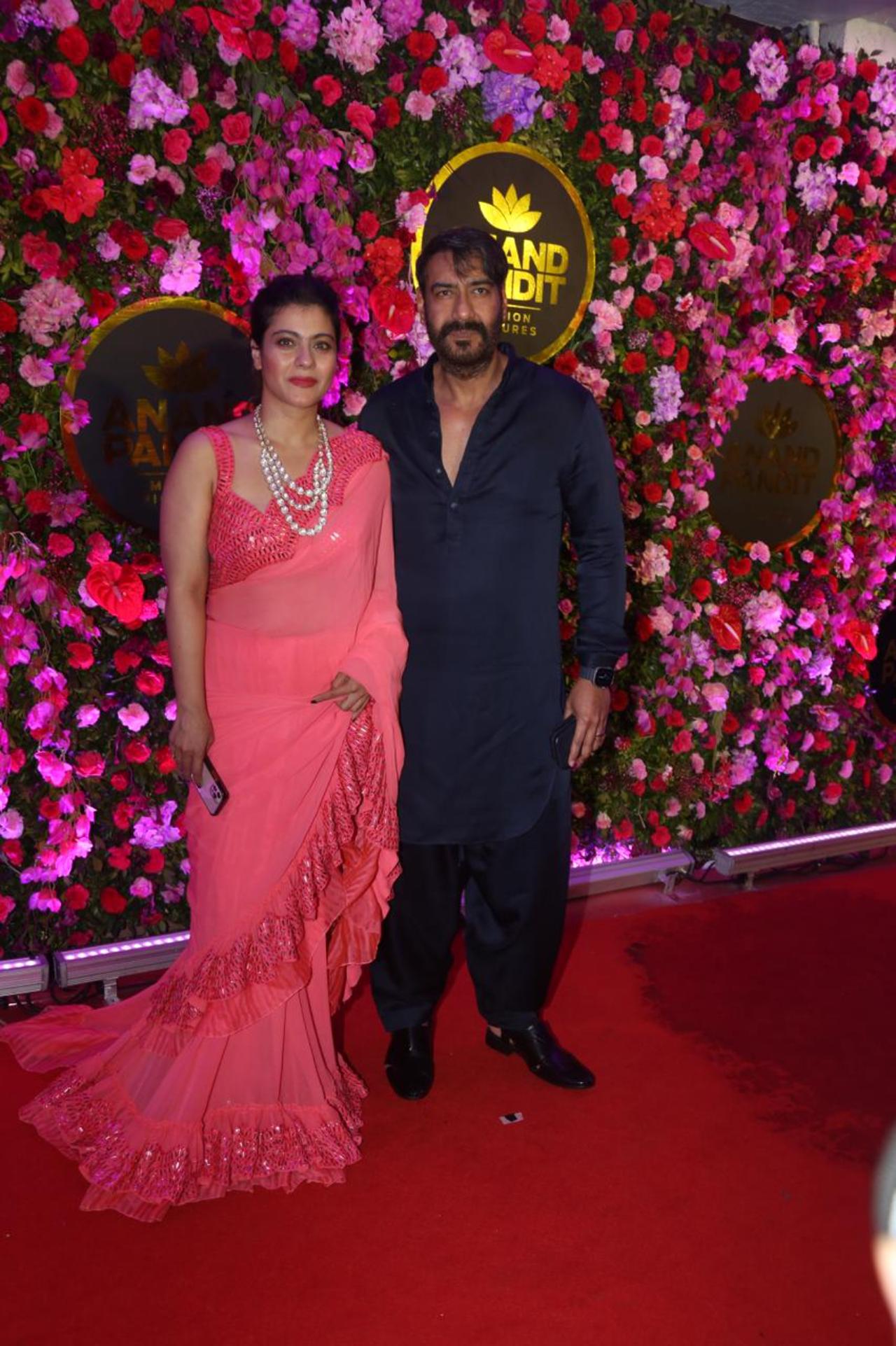 Ajay Devgn and Kajol arrived hand-in-hand for the party