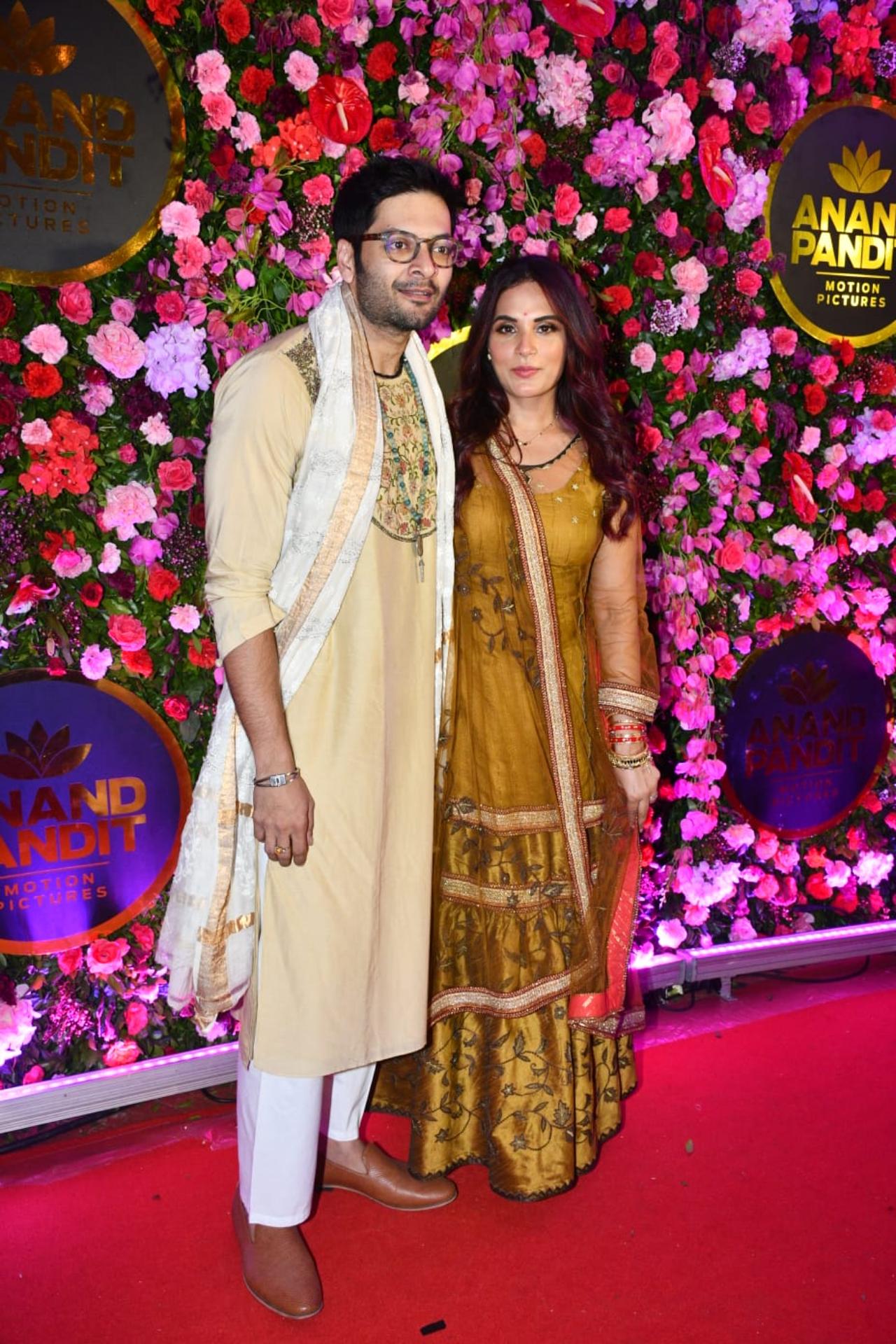 Newly weds Richa and Ali complemented each other in yellow traditional wear