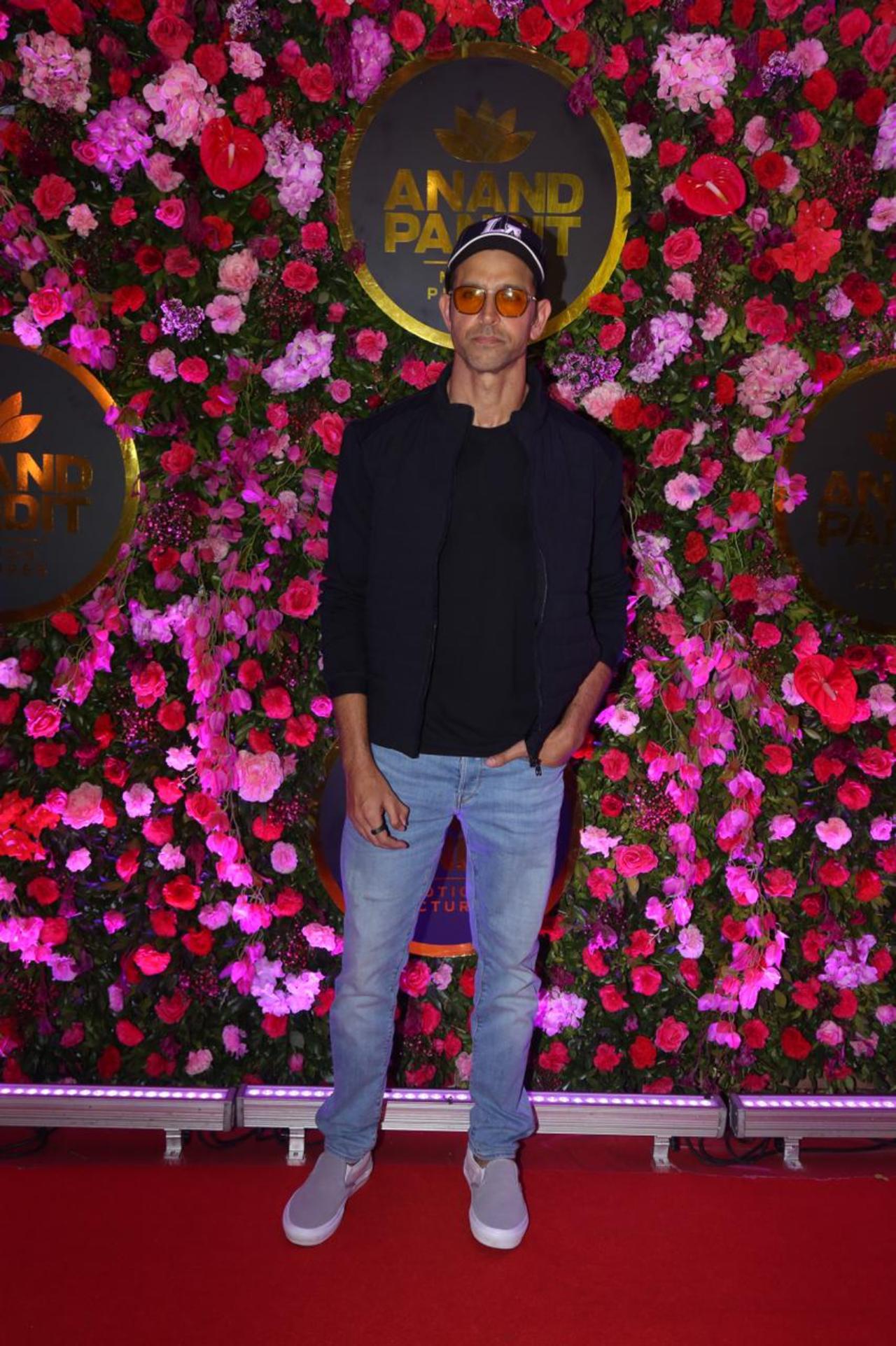 Hrithik Roshan opted for a casual look for the party