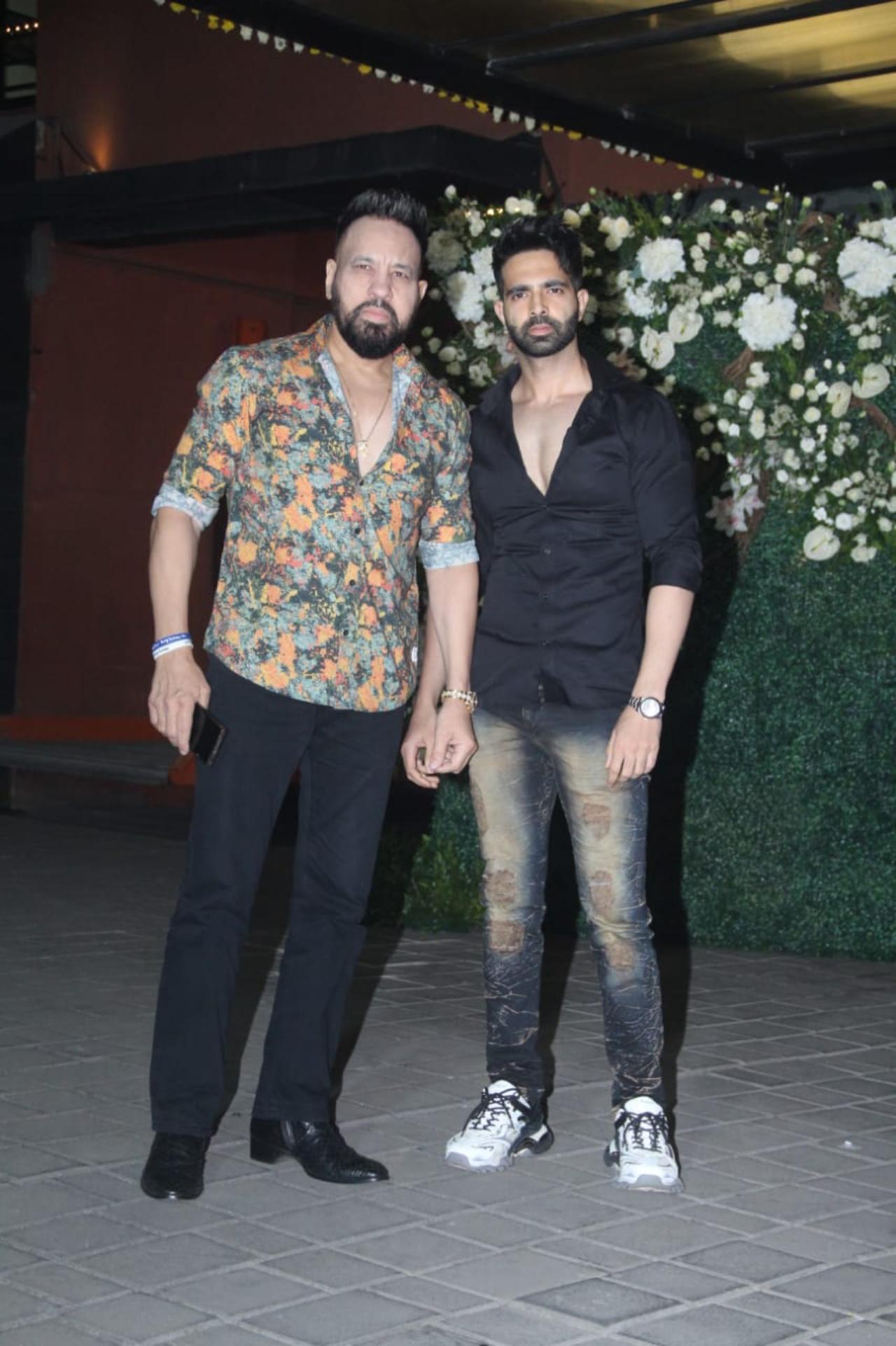 Salman Khan's trusted and loyal bodyguard Shera was at the party along with his son 