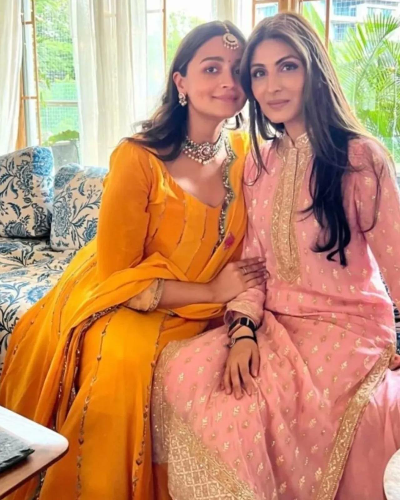 Riddhima also shared a picture with sister-in-law and mom-to-be Alia Bhatt