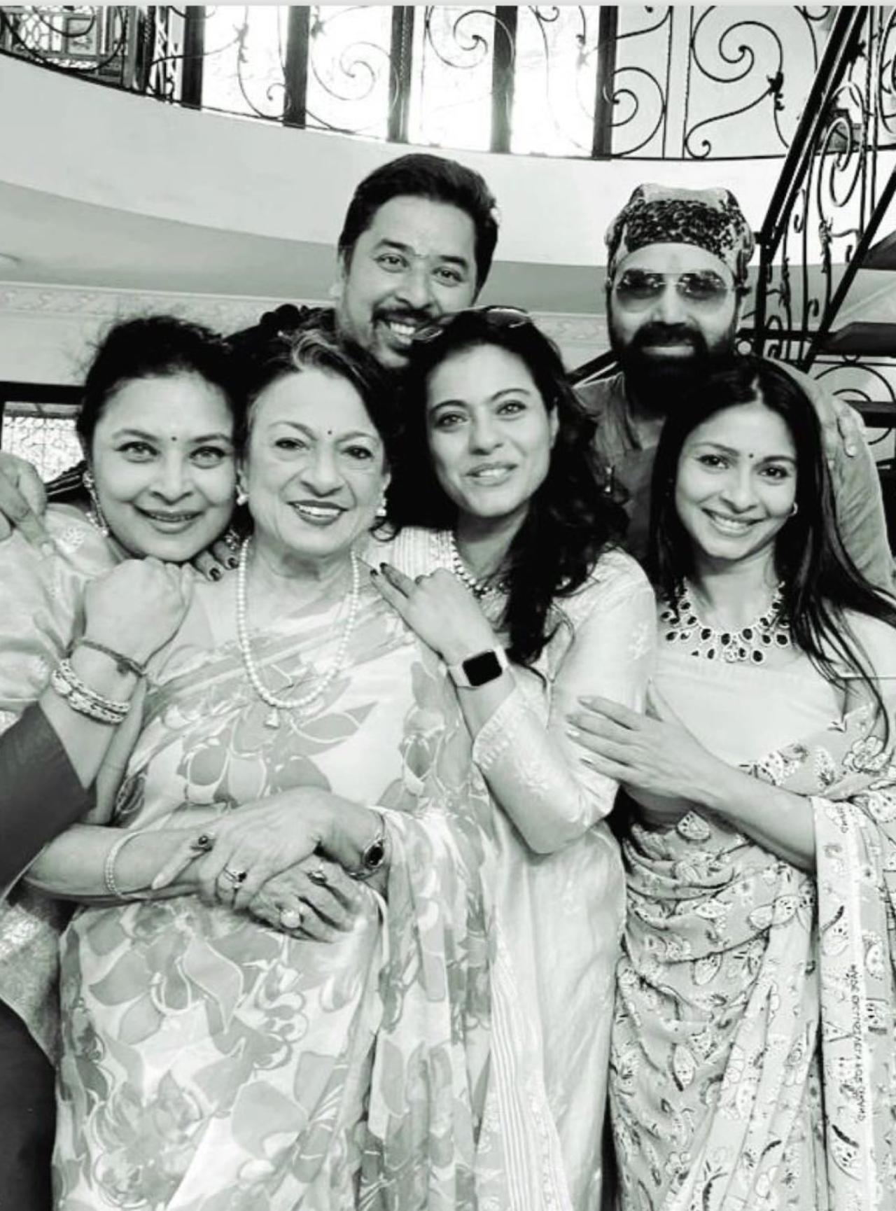 Tanishaa Mukerji shared pictures from their Bhai Dooj celebration which also included actress Kajol. She mentioned that it was 'after a long' time that they gathered together to celebrate Bhai Dooj