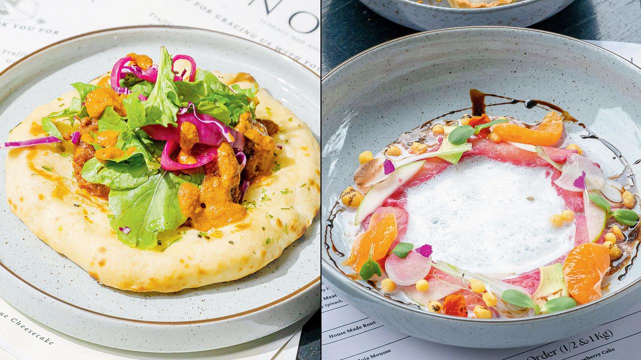 Butter Chicken Kulcha and Salmon Ceviche