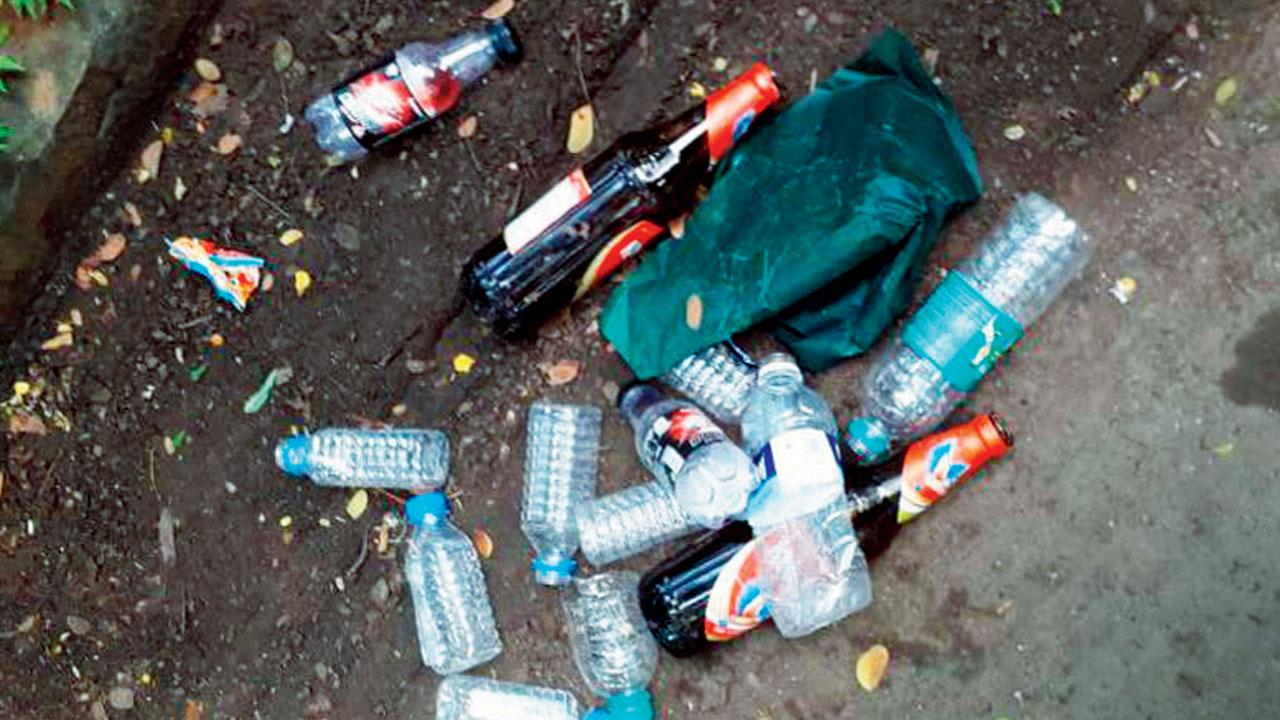 Student bodies said they also came across several liquor bottles on Thursday morning