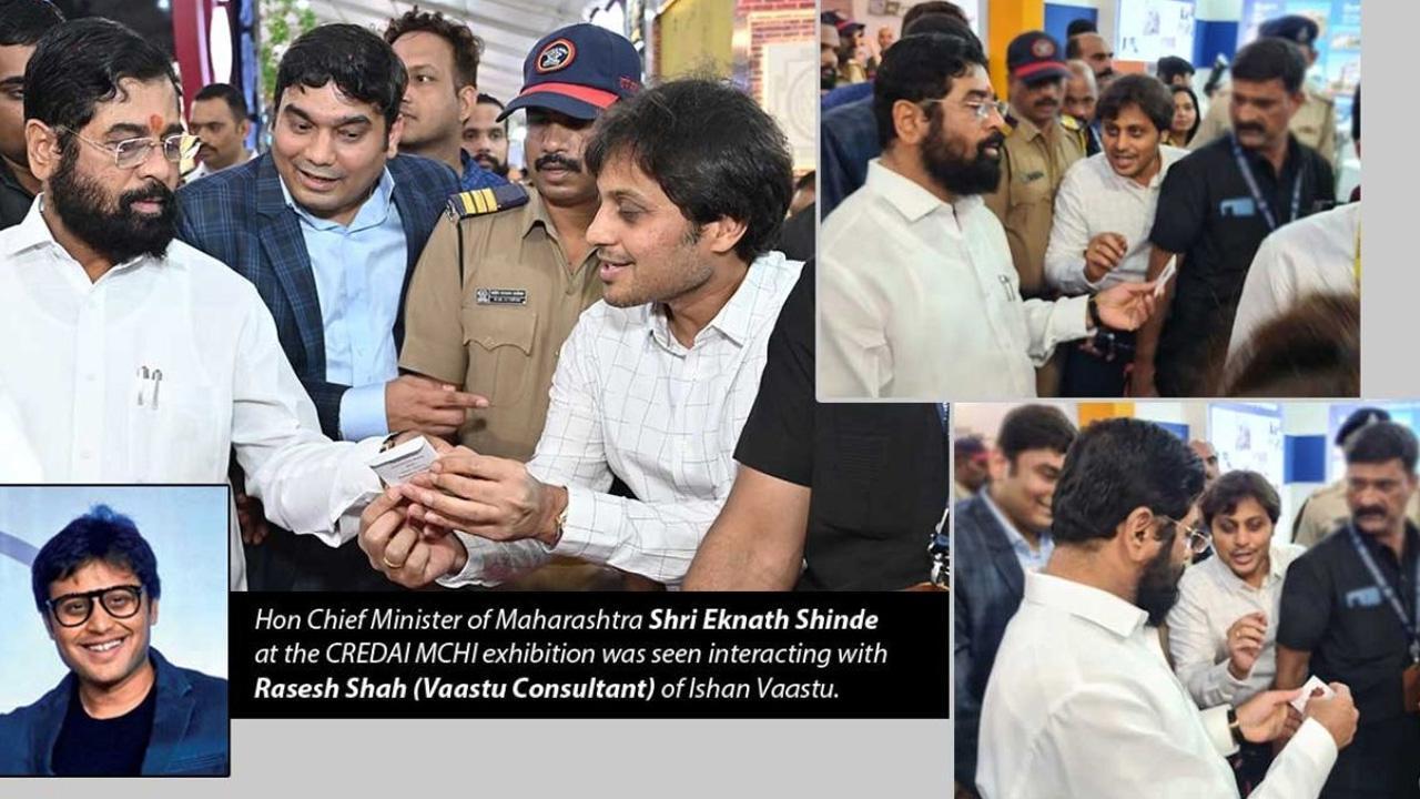 Rasesh Shah of Ishan Vaastu with CM Shri Eknath Shinde at CREDAI – MCHI
