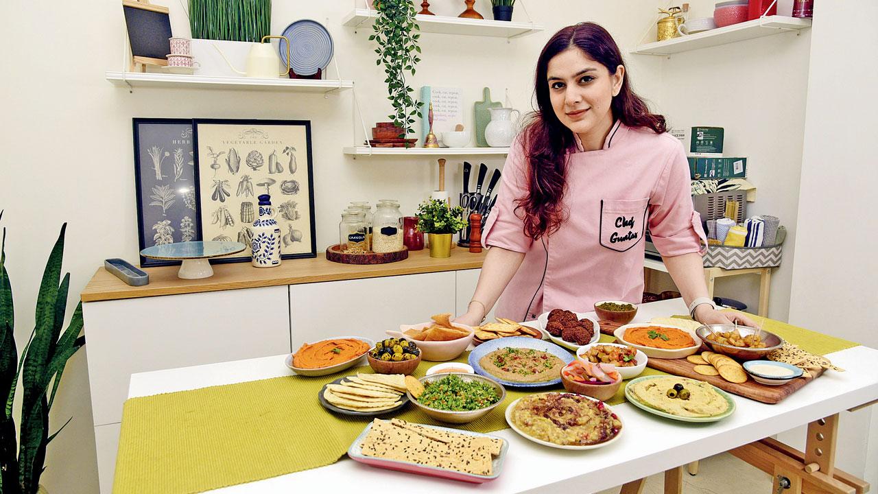 Chef Guntas Bhasin feels a well-laid Mediterranean table is the easiest way to impress any guest, including the health-conscious ones. Pic/Atul Kamble