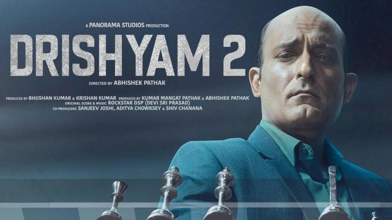The makers of 'Drishyam 2' have unveiled Akshaye Khanna's look from the upcoming film. The actor is seen in a pensive look planning his next move on a chess board. Read full story here
 