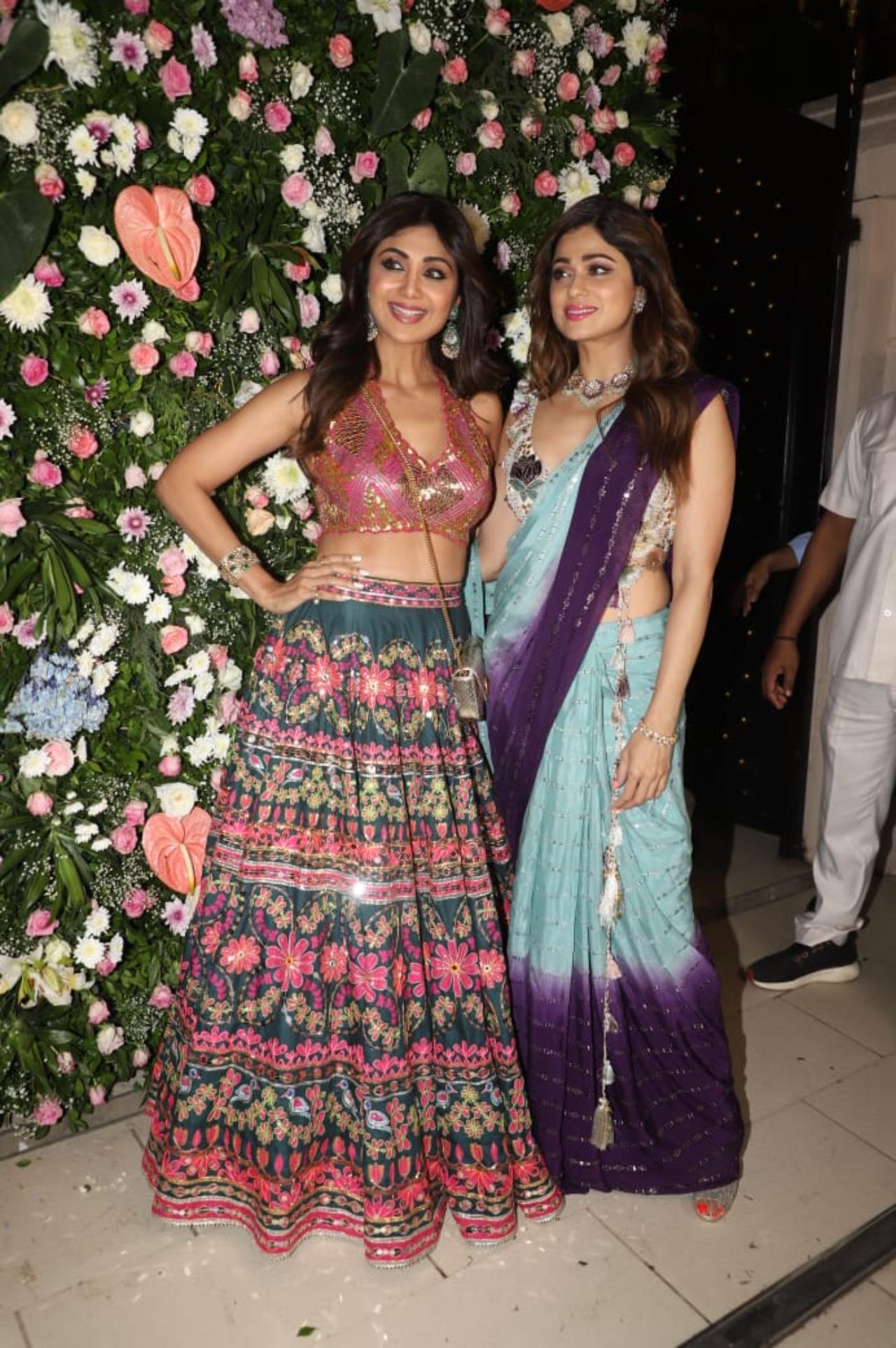 The Shetty sisters- Shilpa and Shamita- had their style game on