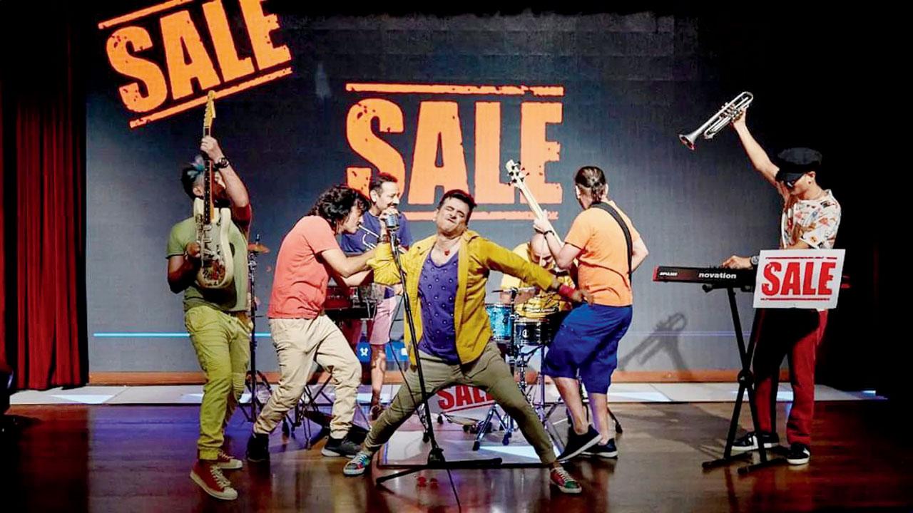 Palash Sen leads Euphoria at an earlier performance. Pic Courtesy/Instagram