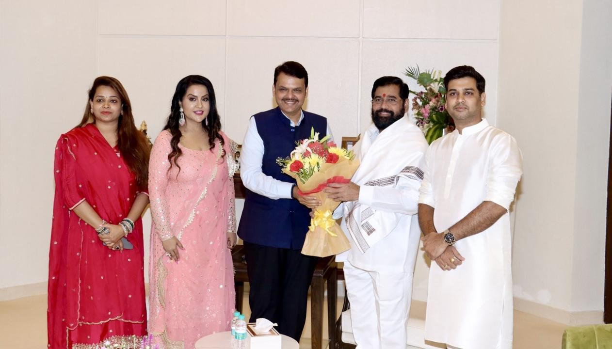 Devendra Fadnavis meets Maharashtra CM Eknath Shinde to extend Diwali greetings
