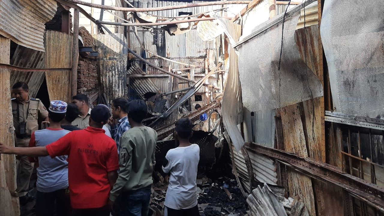 A level-2 fire broke out at a godown in Kurla area on Friday and further spread to adjoining places. 