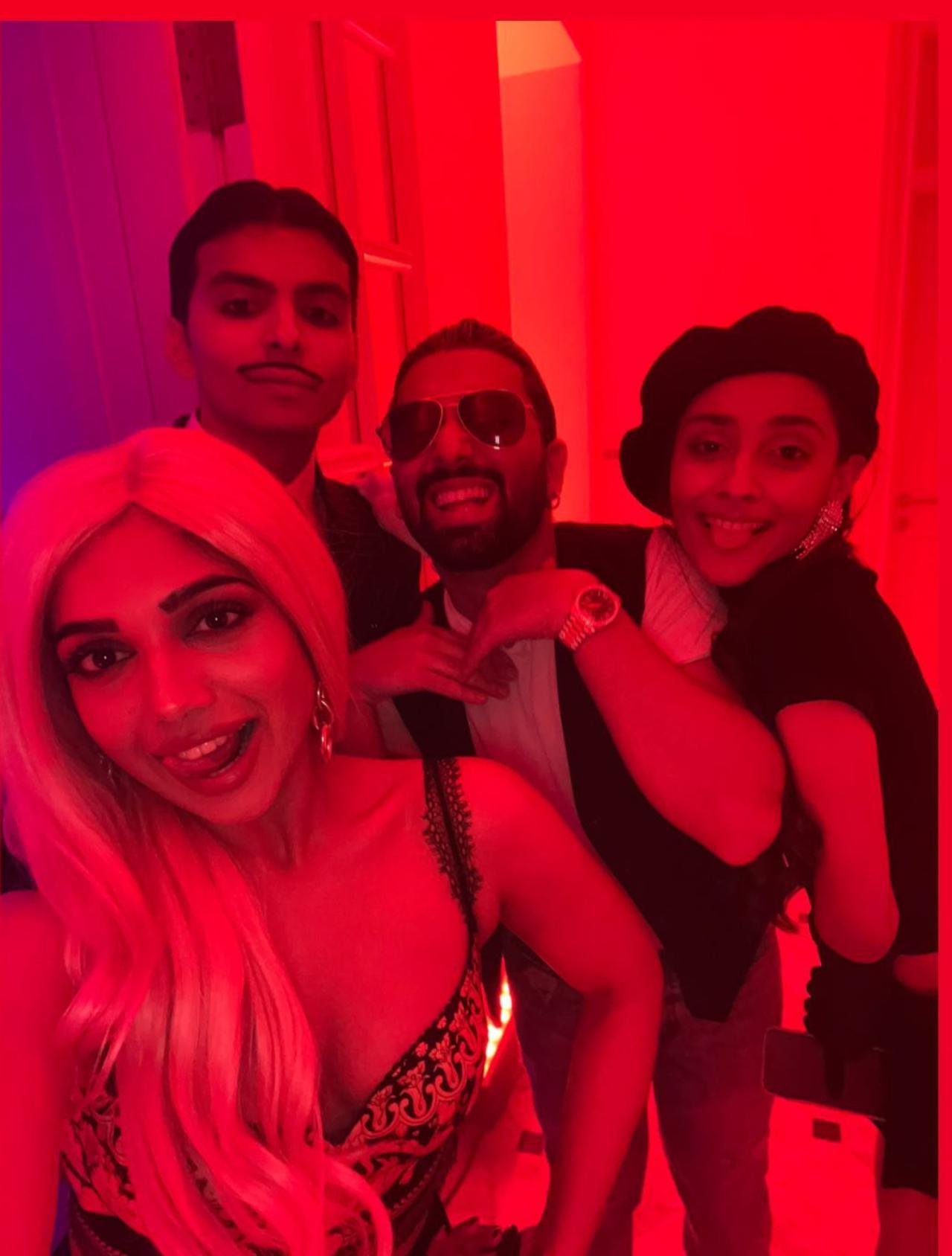 Actor Bhumi Pednekar's sister Samiksha Pednekar was also a part of the party. In the picture shared by Samiksha, she is seen wearing a blond wig