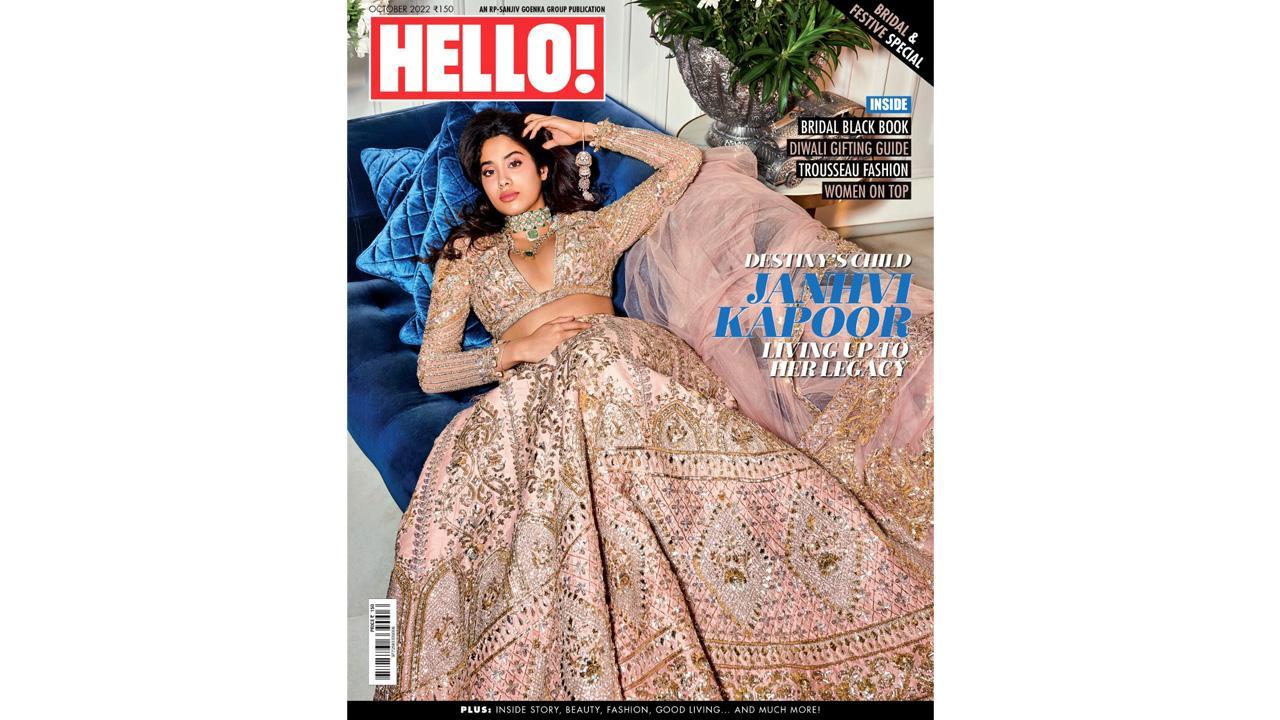 Janhvi Kapoor graces the cover of October 2022 issue of Hello magazine